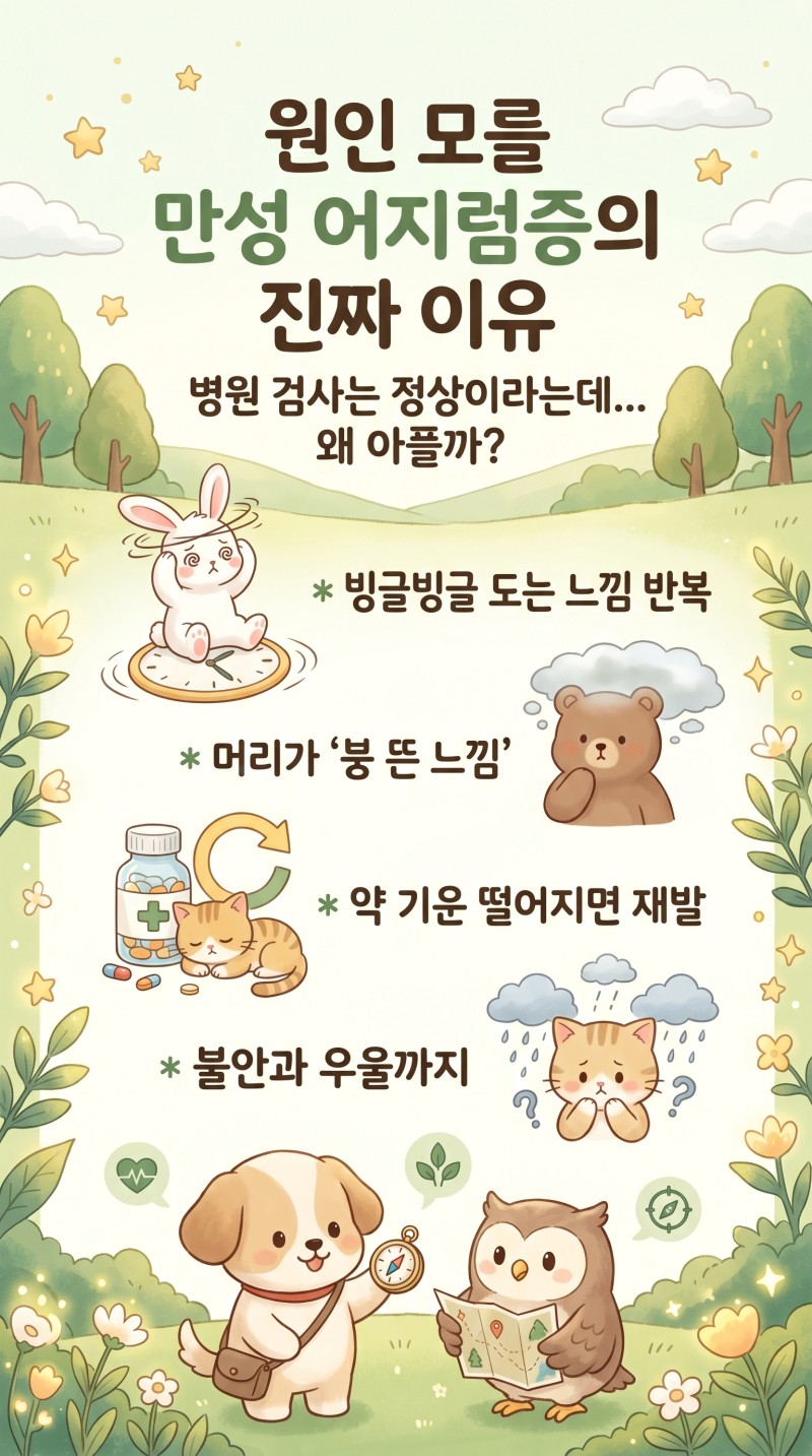 창원어지럼증치료잘하는곳, 땅이 울렁거리고 빙빙 도는 만성 어지럼증의 진짜 원인
