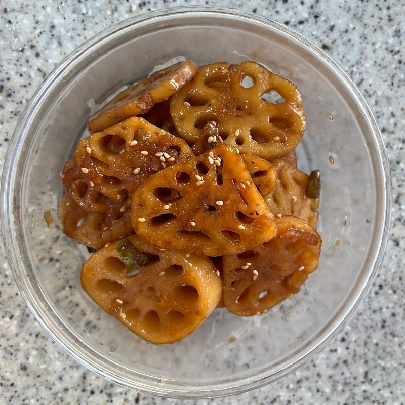 반찬 레시피- 아삭한 연근조림 만들기