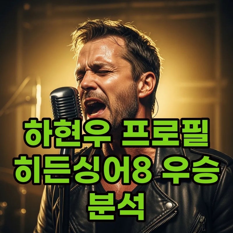 하현우 프로필 히든싱어8 우승 비결과 국카스텐 나이 노래 정리