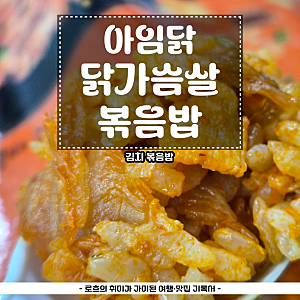 아임닭으로 도전하는 다이어트 닭가슴살 김치 볶음밥 내돈내산