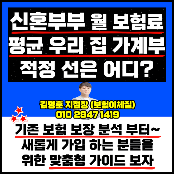  신혼부부 월 보험료 평균, 우리 집 가계부의 적정 선은 어디일까?