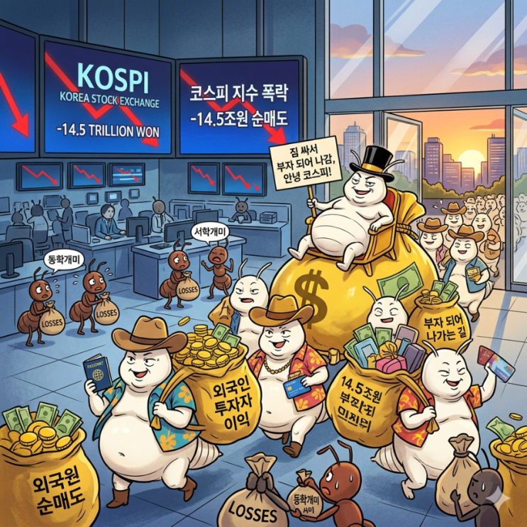  외국인 투자자 5월 약 14조5000억원 순매도