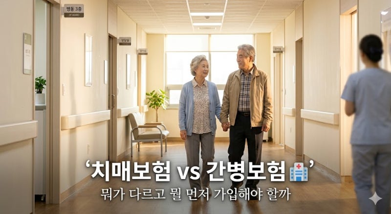 치매 걸리면 연 2,000만원 — 치매보험 vs 간병보험, 뭐가 다르고 뭘 골라야 할까?