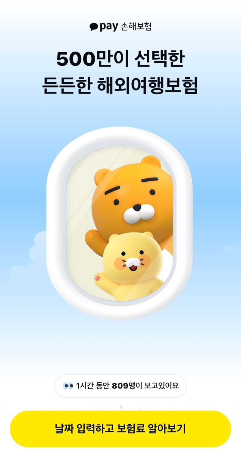 비행기 지연 보상 가능?! ✈️｜카카오페이 해외여행보험 1분 가입방법