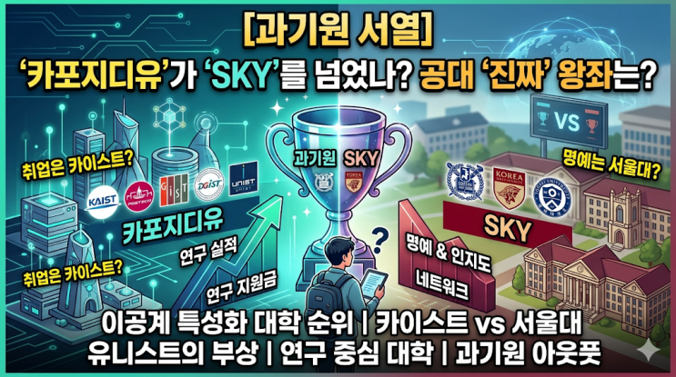  이과 최상위권은 이제 SKY 안 간다? 2026년 공대생들이 말하는 진짜 서열