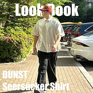 남자 반팔 셔츠 추천 던스트 시어서커 셔츠 182cm 95kg XL 후기