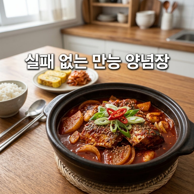 실패 없는 만능 생선조림 양념장 비법! 집밥메뉴 고등어조림 레시피까지