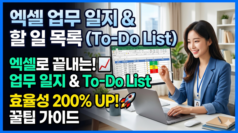 엑셀로 작성하는 업무 일지 및 할 일 목록(To-Do List)