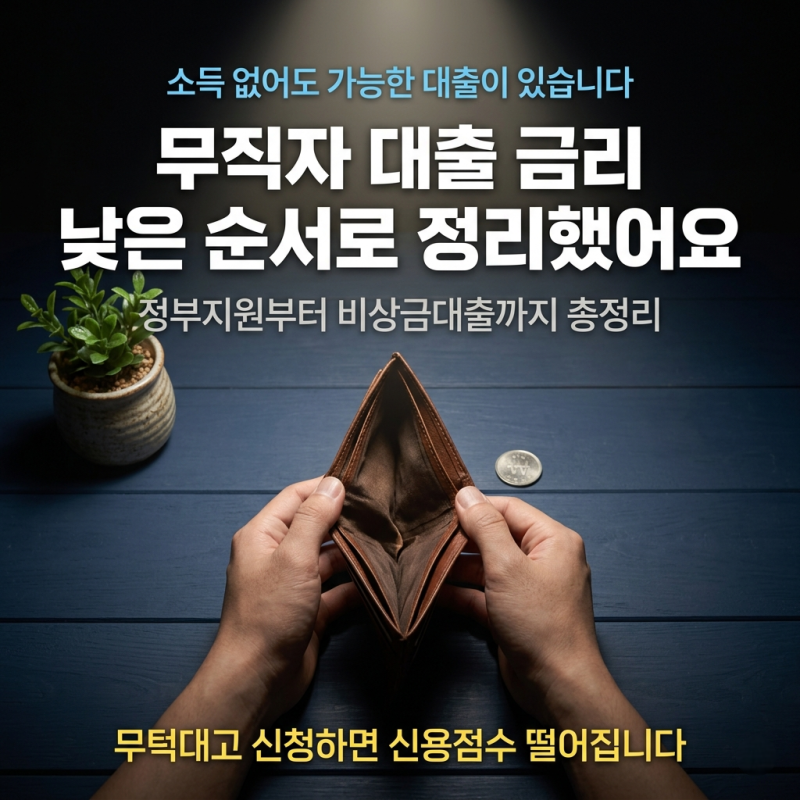 무직자대출 소득없어도 가능한 경우 있습니다 조건 방법 총정리