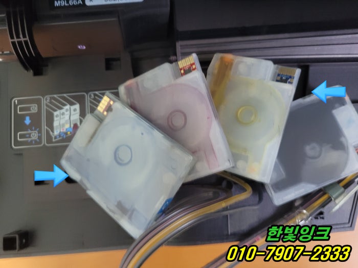  인천 연수구 청학동 프린터수리 HP8710 잉크공급 불량 소모품시스템문제 무한잉크 출장 점검 서비스