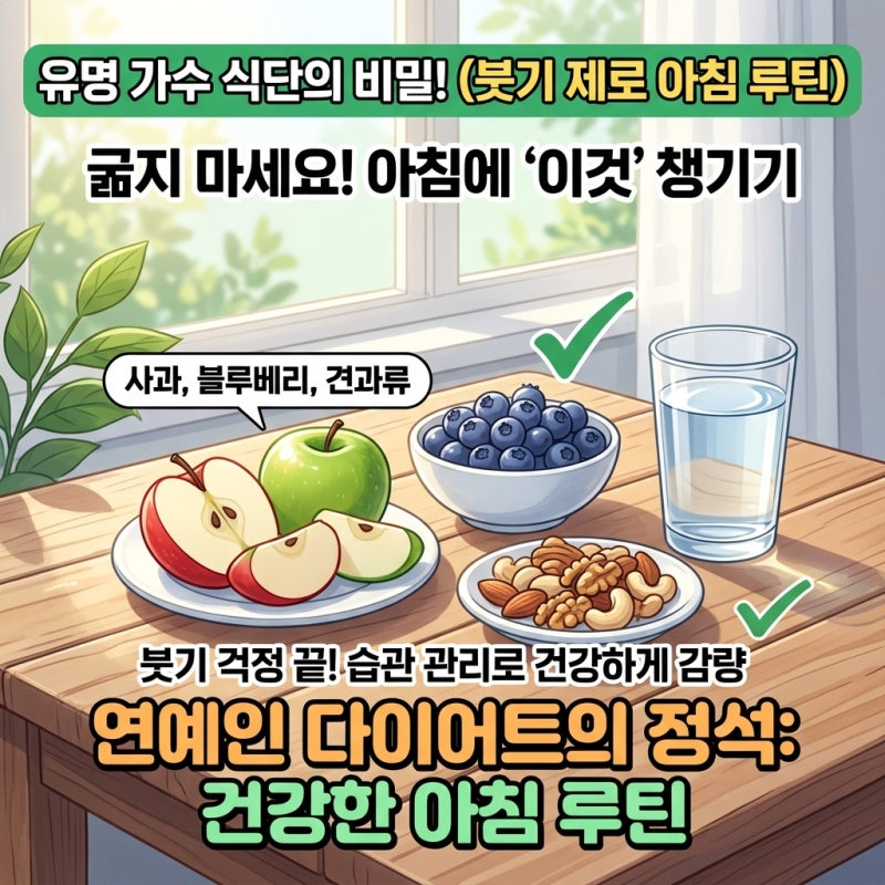 아이유 다이어트, 3일 식단보다 아침 루틴을 봐야 하는 진짜 이유