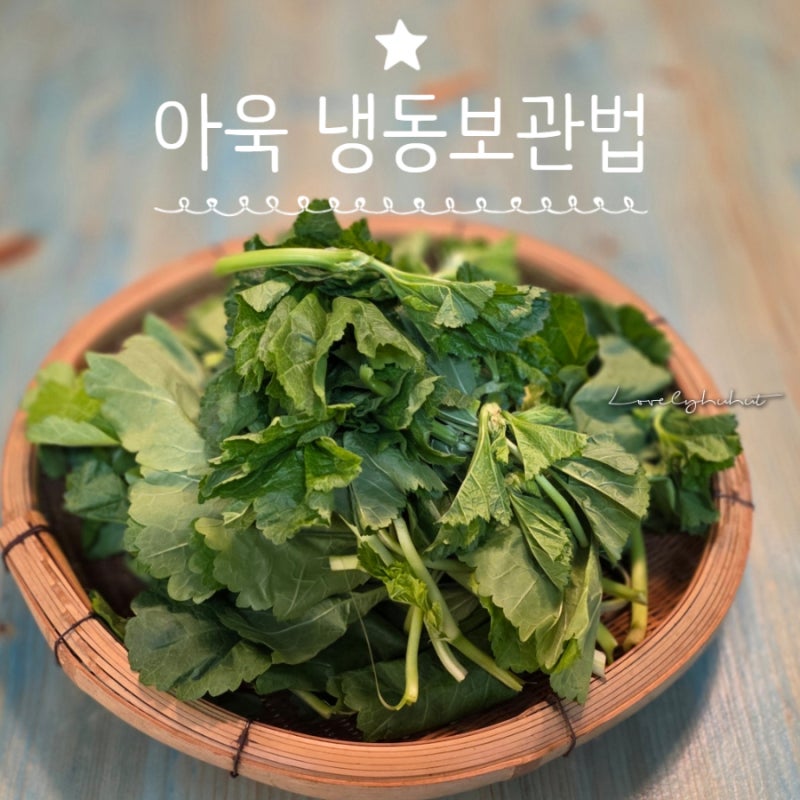 아욱 냉동보관법 아욱 오래 보관하는 방법