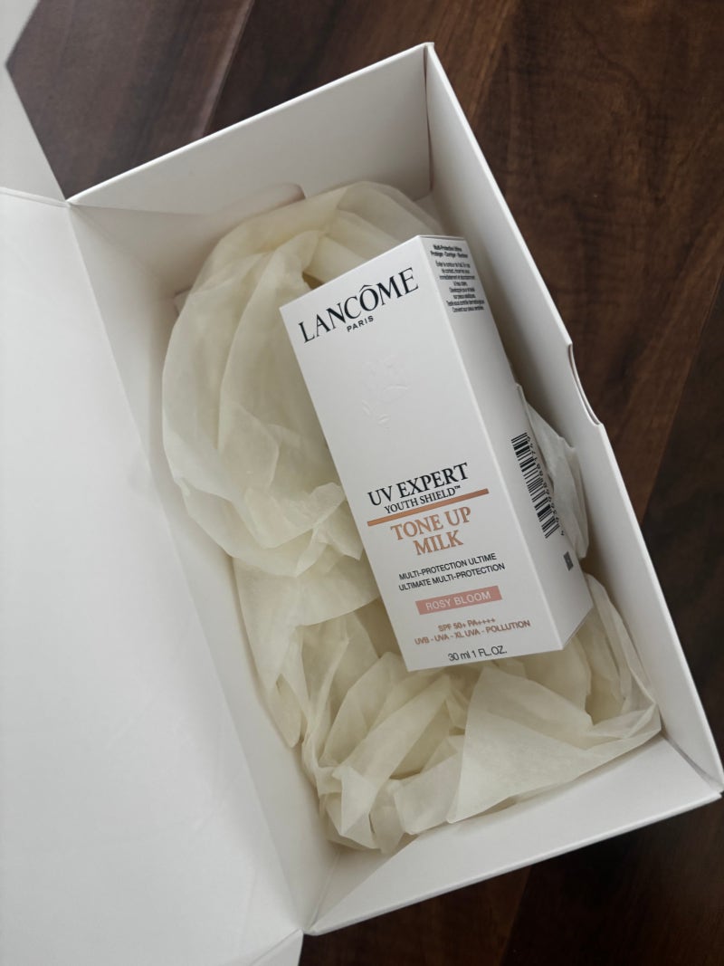 랑콤 선크림 UV 엑스퍼드 유스 쉴드 톤업 로지 블룸 솔직후기