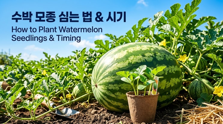  수박 모종 심는 시기 및 심는 법 재배 가이드