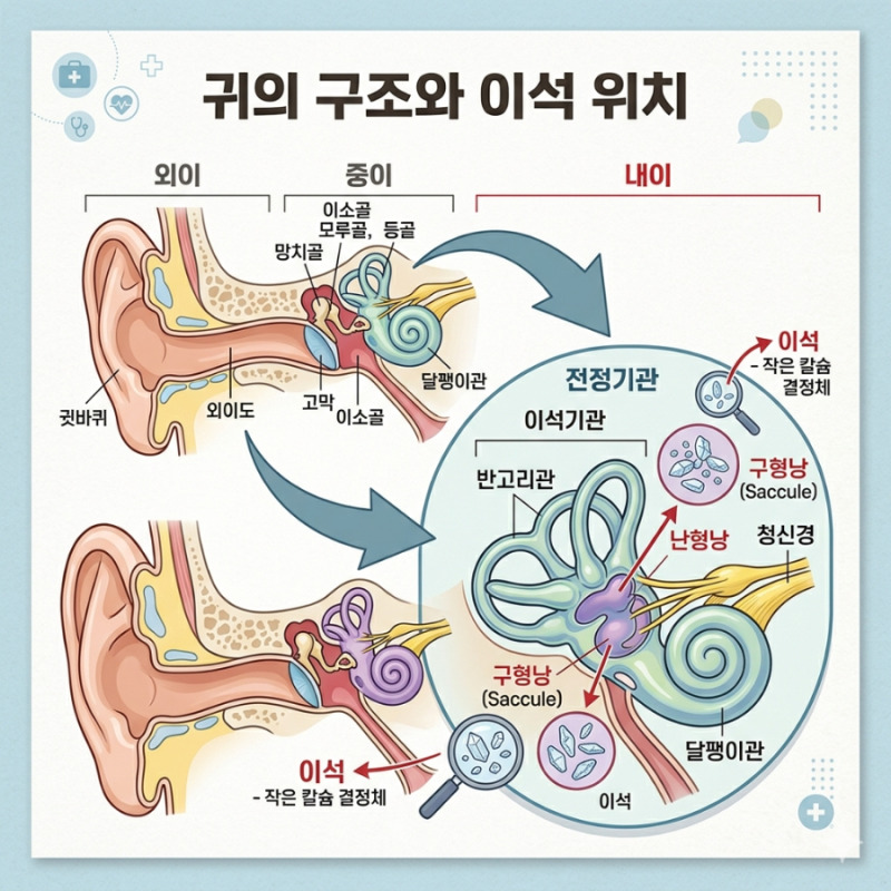 어지럼증 계속된다면? 이석증 초기증상,원인,치료법 총정리