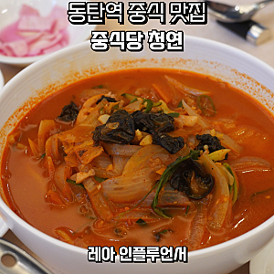 동탄역 점심 맛집 내돈내산 룸 동탄 중식당 청연