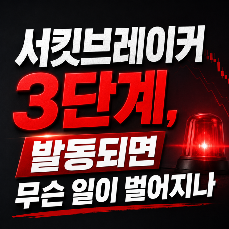  서킷브레이커 3단계, 발동되면 무슨 일이 벌어지나