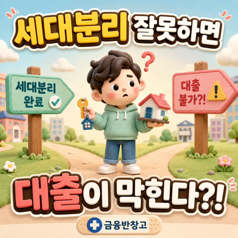 생애최초 주택구입 세대분리 방법 총정리 | 30세 미만 단독세대주 디딤돌 대출 불가 조건 취....