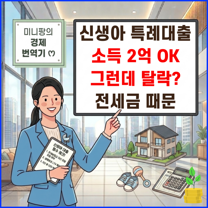 신생아 특례대출 조건 대환 금리 한도 및 자산 자동계산기까지