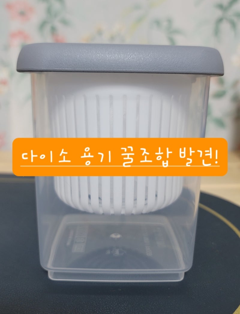 다이소 용기 조합으로 1인분 그릭요거트 용기 만들기 성공!