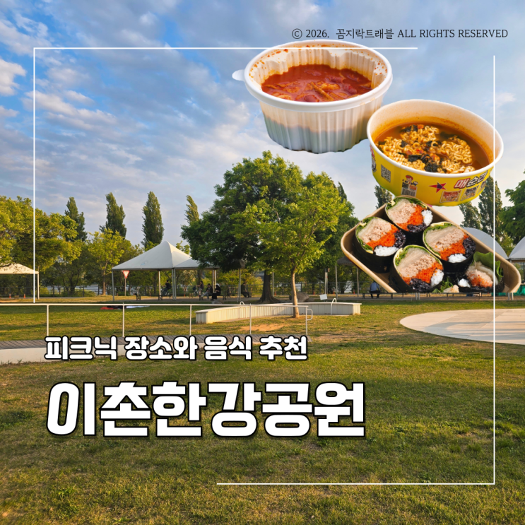  이촌한강공원 피크닉 후기, 배달 위치부터 음식 조합까지 추천