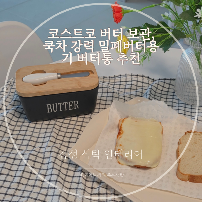 코스트코 버터 보관, 쿡차 강력 밀폐버터용기 버터통 추천