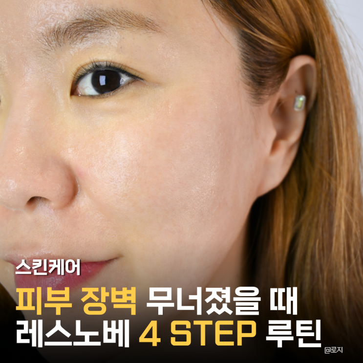  수부지 건성 피부 추천템 레스노베 4step, 스킨케어 루틴
