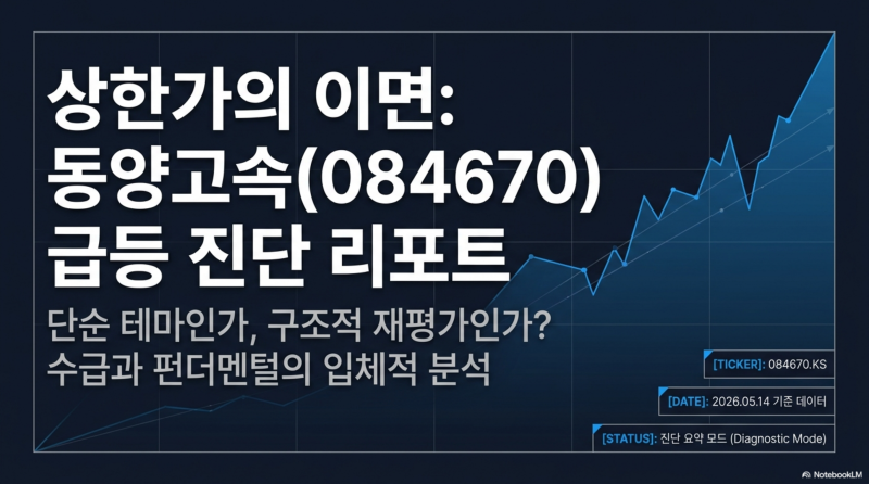 동양고속 상한가 이유? 기관이 들어온 서울고터 재개발 관련주 (084670)