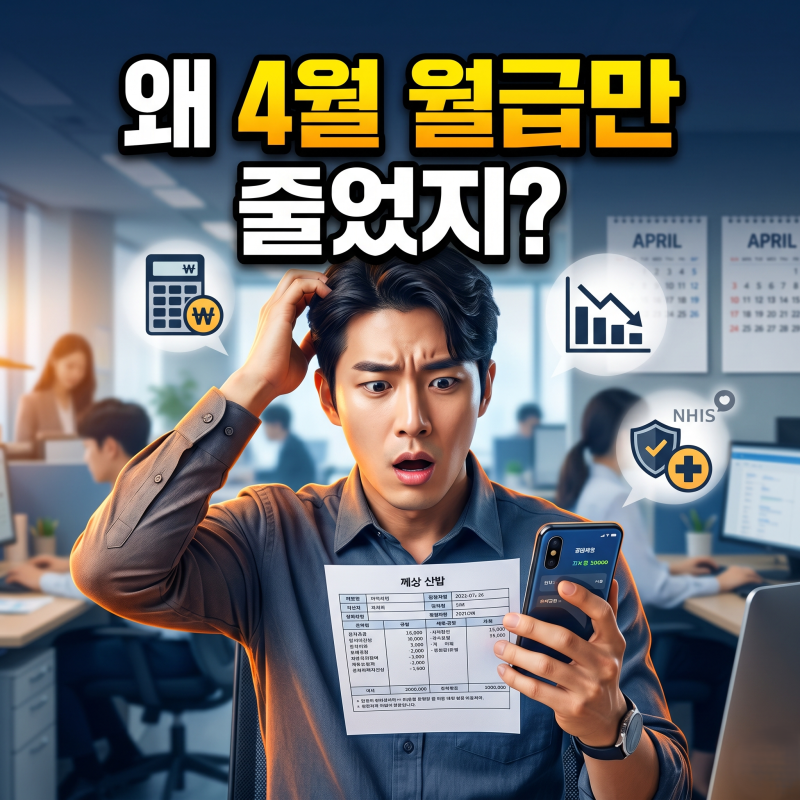 건강보험 보수월액 조회, 내 월급과 왜 다를까요?