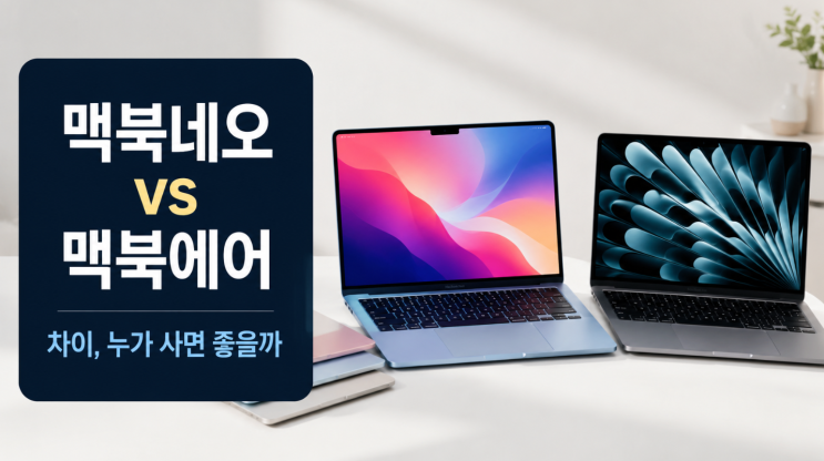  맥북네오 vs 맥북에어 차이, 누가 사면 좋을까