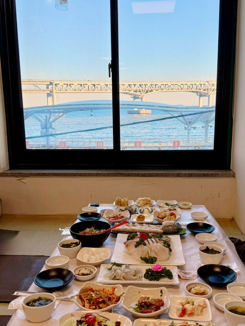 부산 광안리 횟집 맛집 광안대교 뷰 룸술집 길수횟집