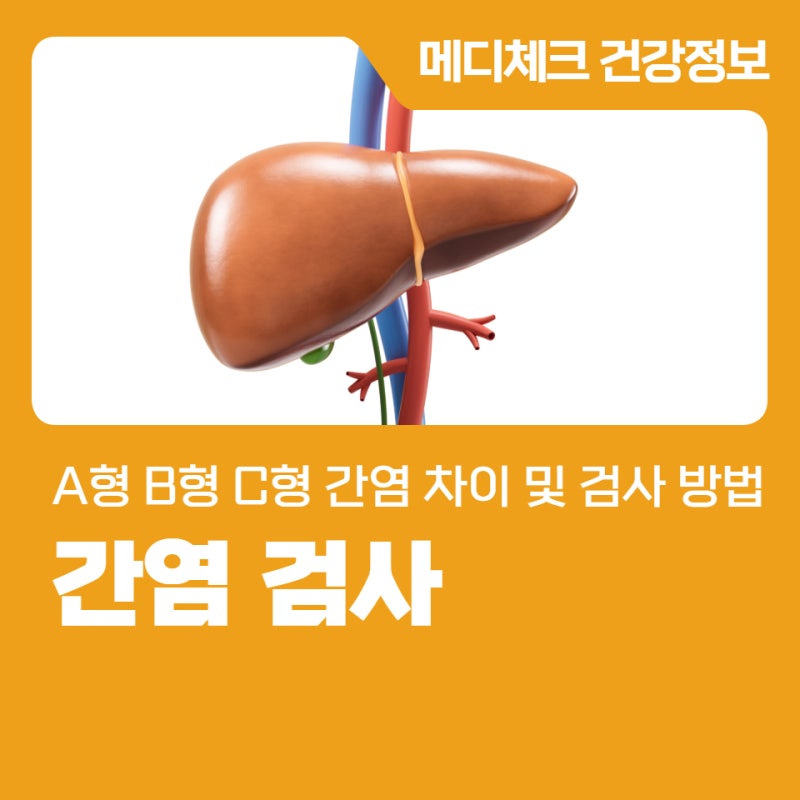 동대문 건강검진센터 A형 B형 C형 간염 차이 및 검사 방법