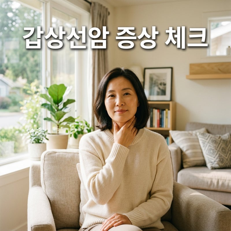 갑상선암 증상 체크하기 목 통증 및 여자 초기 신호 핵심 가이드