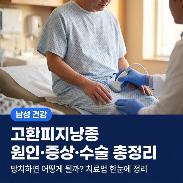 고환피지낭종 원인·증상·수술 총정리 — 방치하면 어떻게 될까?