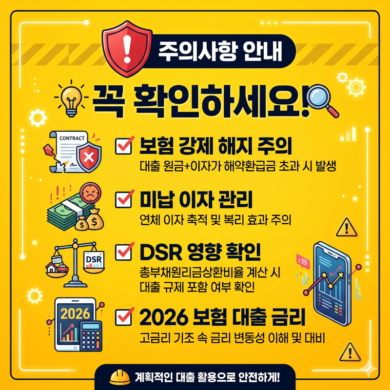 보험약관대출 이자 한도 조건 알아보기!!