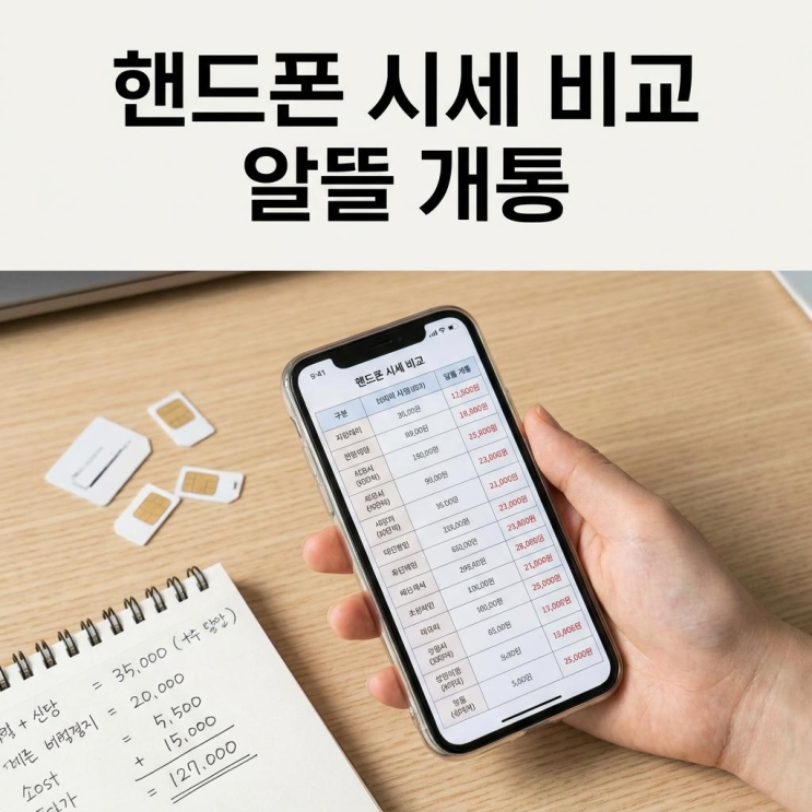  대전 휴대폰 성지 핸드폰 시세 비교 알뜰 개통하기
