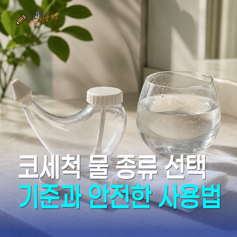 코세척 물 종류 정수기 물 써도 될까? 선택 기준과 안전한 사용법