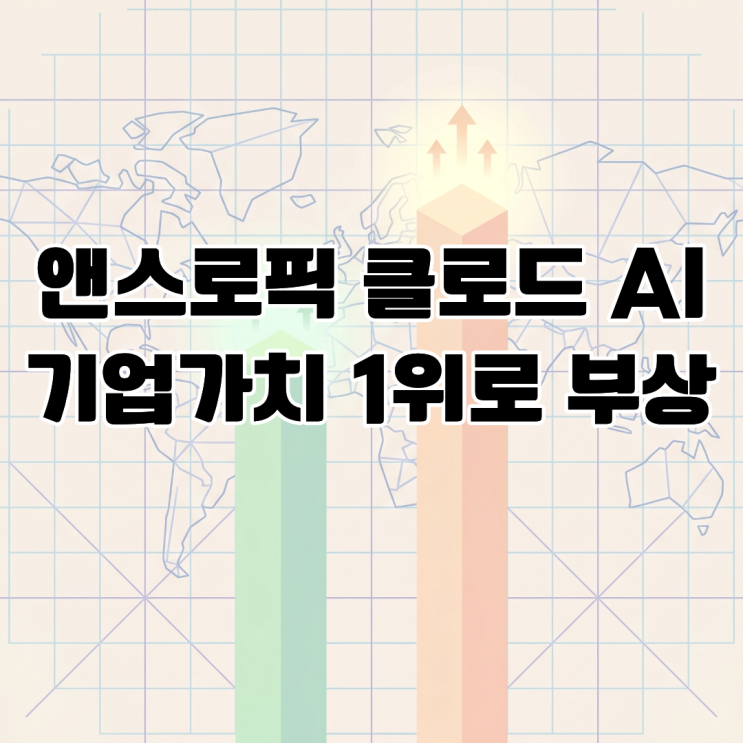  앤스로픽 클로드AI 오픈 AI 제치고 기업가치 1위로 부상