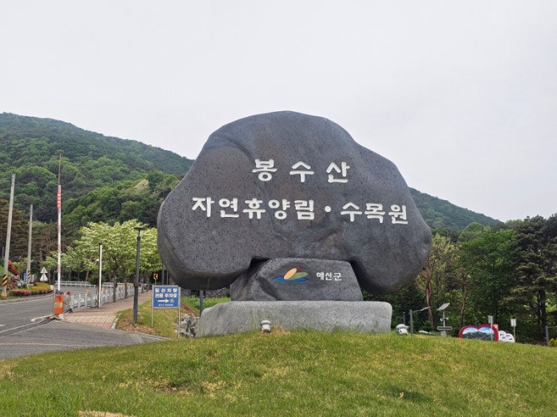 예산 예당저수지 근처 봉수산자연휴양림과 봉수산수목원, 급식옥수수빵
