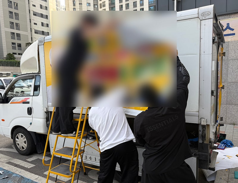 촬영 1톤트럭 탑차 택배트럭 대여렌트,출장랩핑,주행까지 올인원 서비스