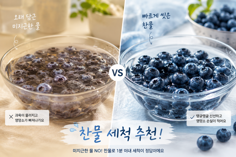 블루베리 씻는법 제대로 알려드려요 벌레 걱정 없는 세척법 냉동블루베리 씻는법까지