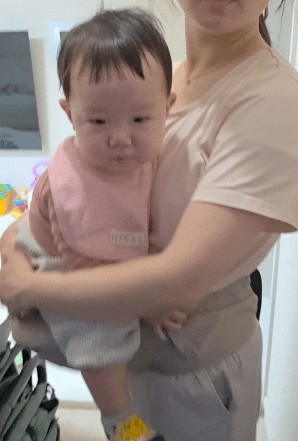 하이브리드 코코 베이지 힙시트 아기띠 12개월 남자아기 후기