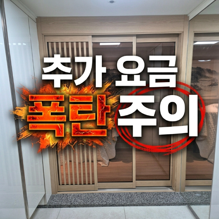 아파트중문가격, 추가금 폭탄 막아주는 3가지 체크리스트