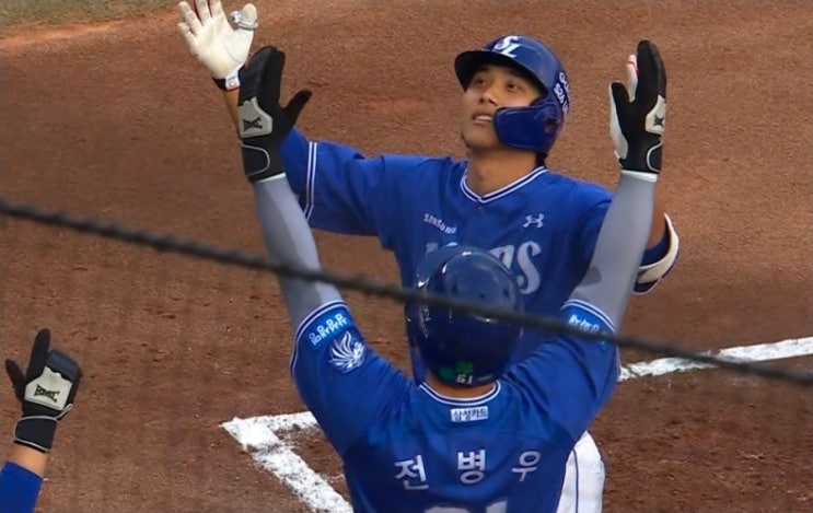 삼성라이온즈 이재현 <b>만루홈런</b> 강민호 백투백  LG트윈스에... 