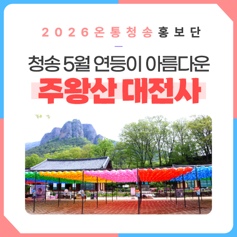 청송 5월 연등이 아름다운 주왕산 대전사