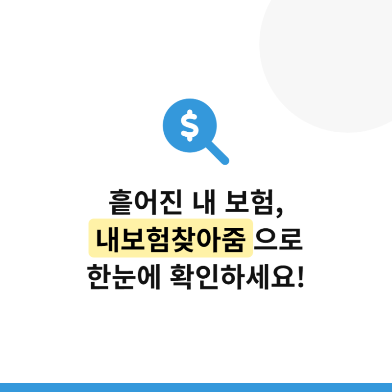 내보험찾아줌 어플 조회 금융감독원 서비스