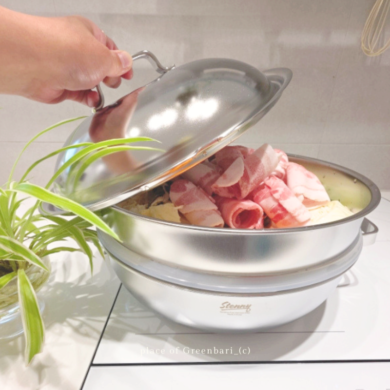 스테니 인덕션찜기추천 스텐찜기냄비로 만든 푸짐한 고기야채찜후기