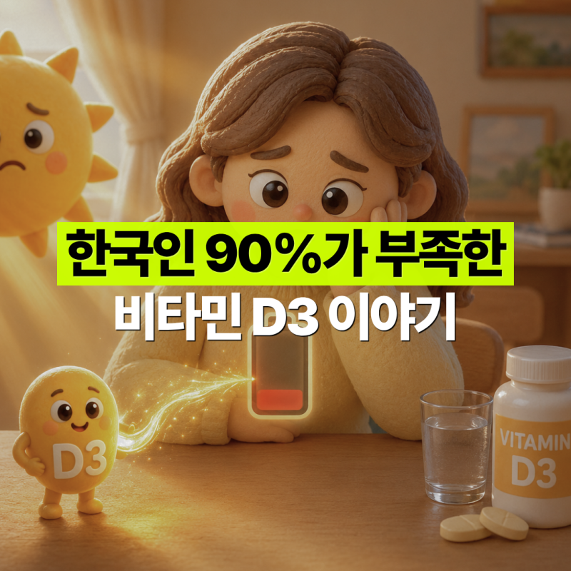 비타민D3 효능, 햇빛으로 다 채울 수 있다는 말이 반만 맞는 이유