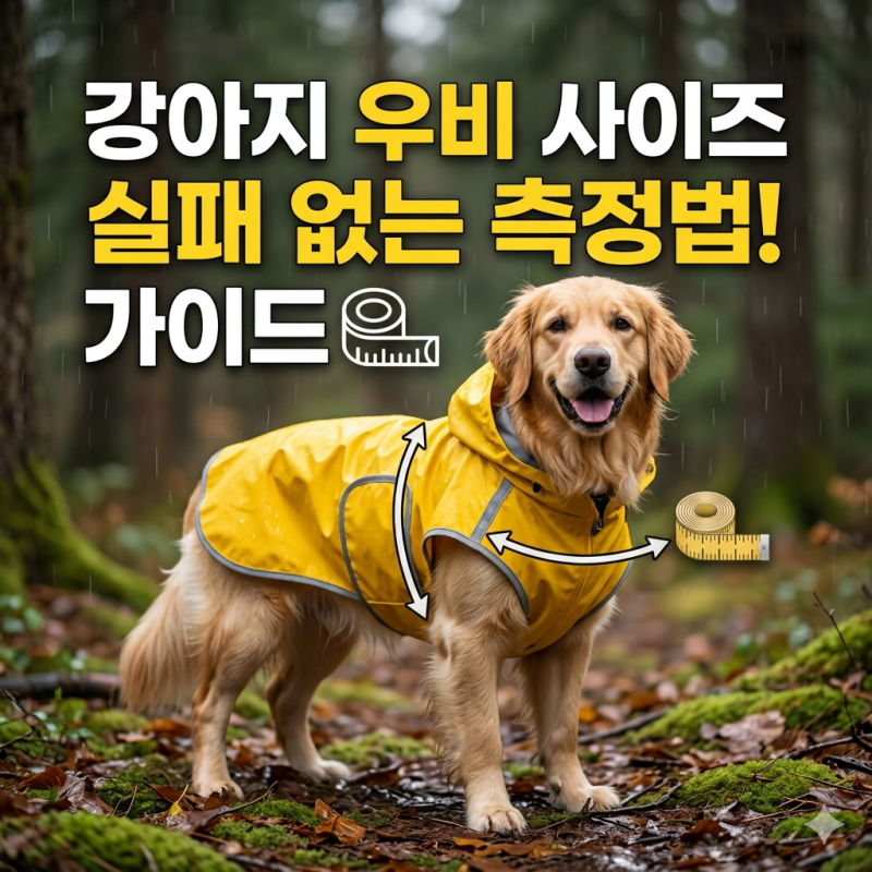[강아지 우비 사이즈] 실패 없는 측정법과 대형견 우비 선택 가이드