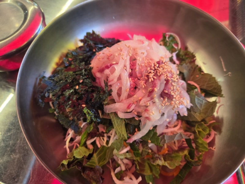 울산 북구 점심특선 명촌회센터 횟밥 물회